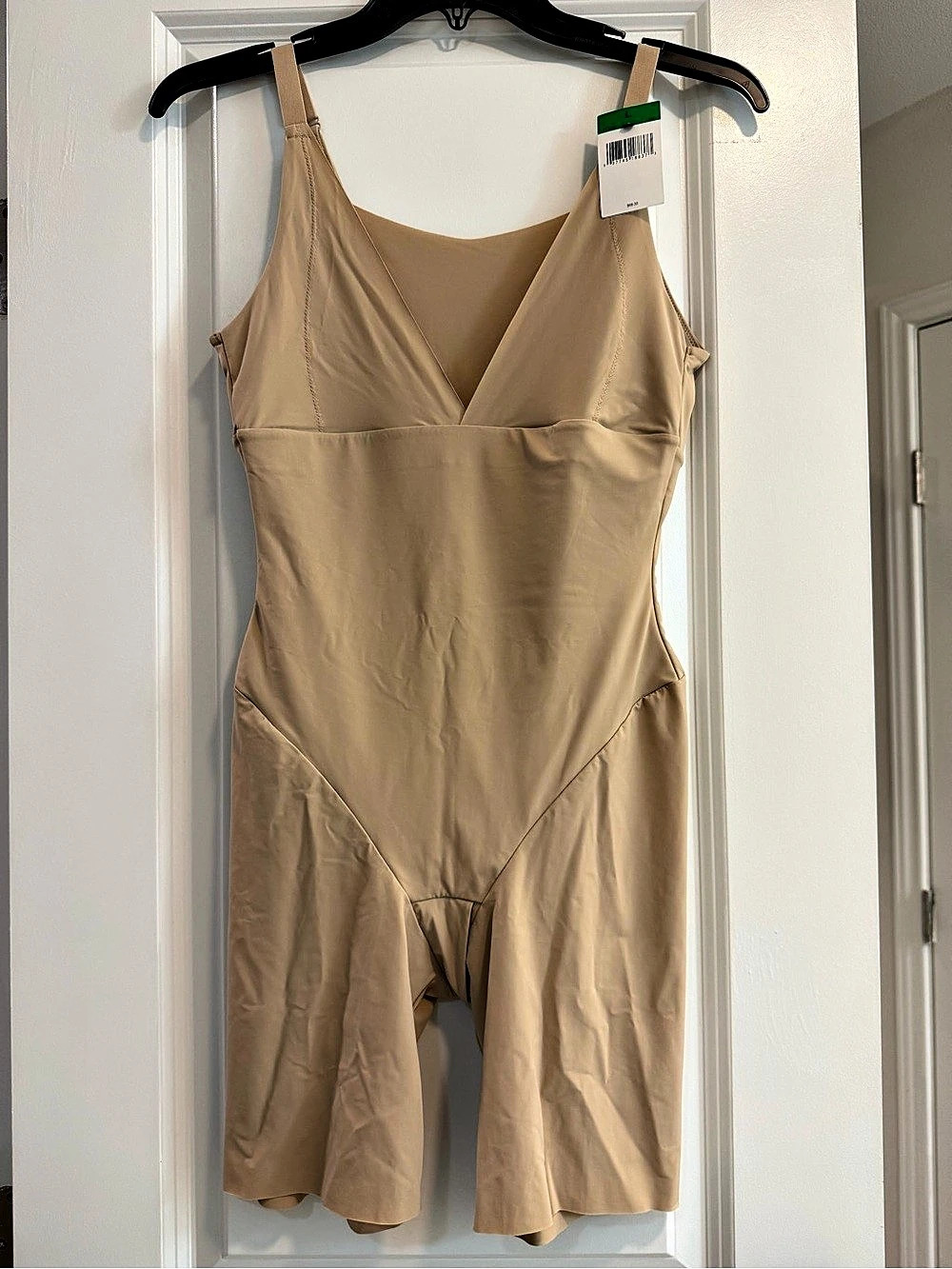 Maidenform Wear Your Own Bra Open-Bust Singlet Body Shaper Beige Large